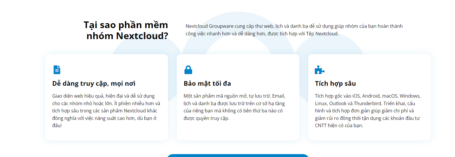 Làm việc hiệu quả hơn cùng NextCloud